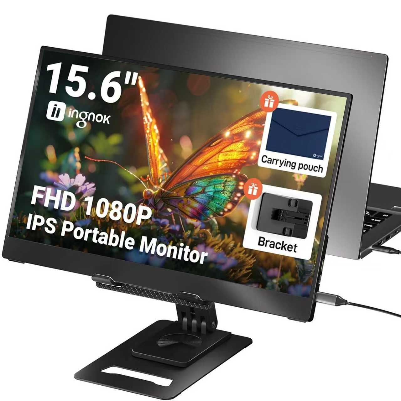 15.6インチ FHD IPS ポータブルモニター - 革新的なデザインで
