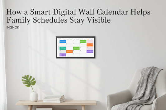 How a Smart Digital Wall Calendar Helps Family Schedules Stay Visible
