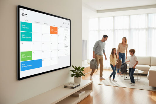 INGNOK smart digital wall calendar for a family schedule