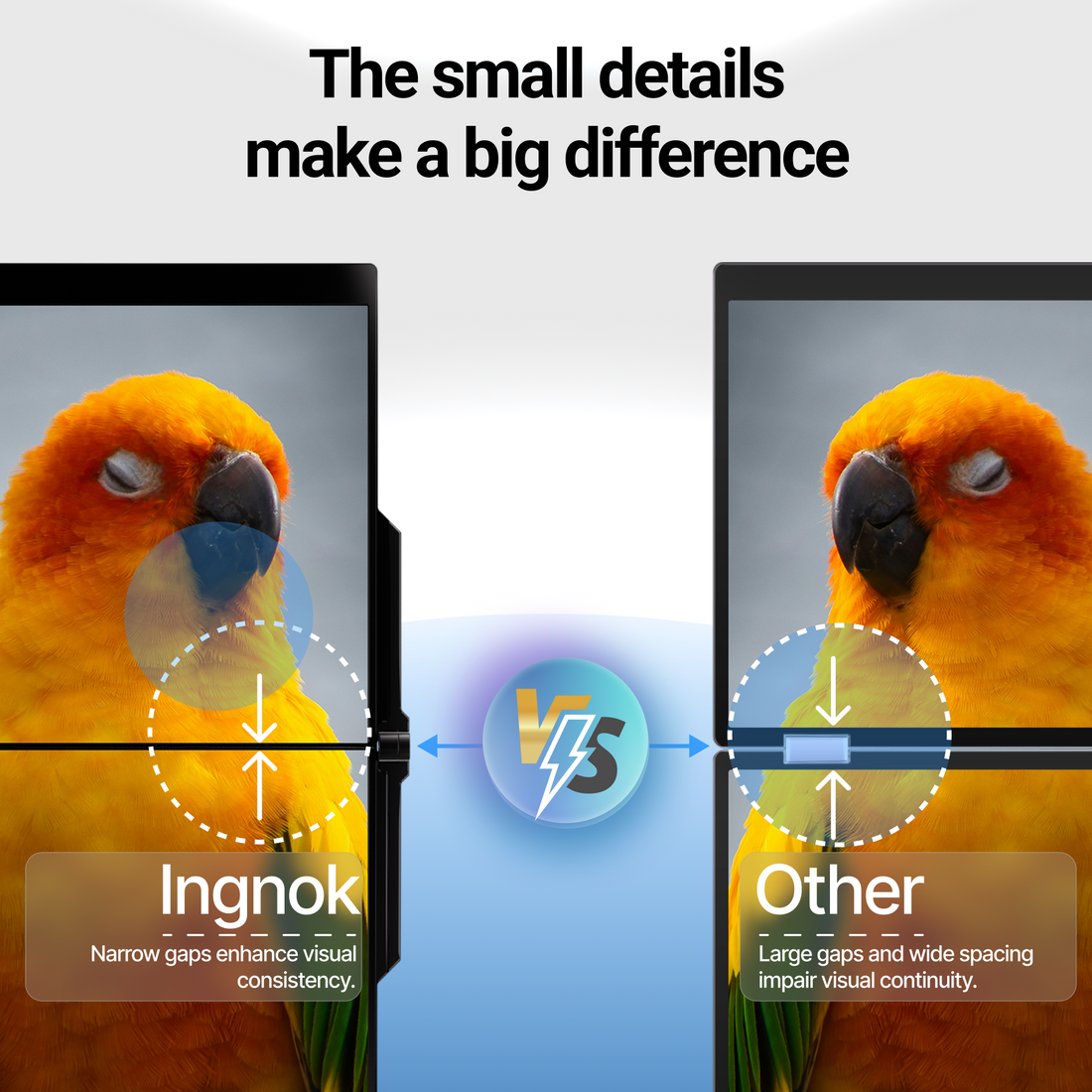 INGNOK YNF2B foldable dual portable monitor design