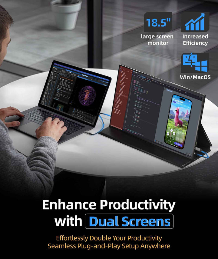 18.5"FHD large Portable Monitor
