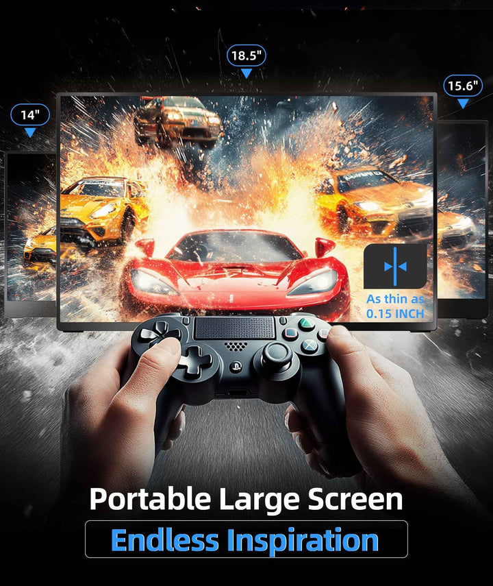18.5"FHD large Portable Monitor