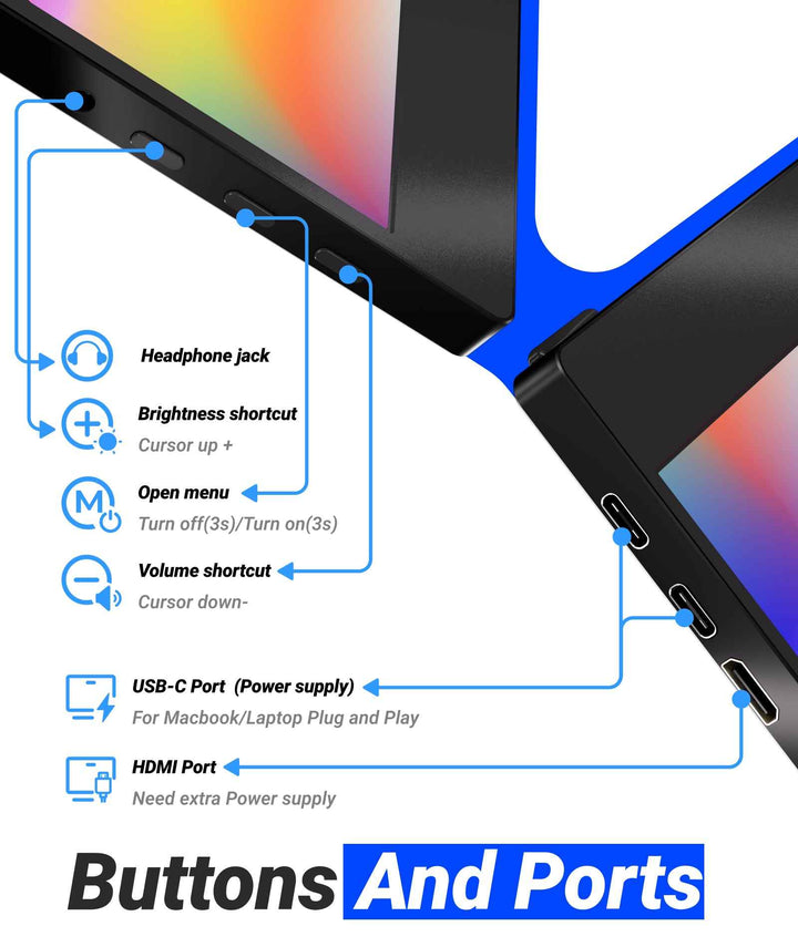 15.6"Portable Monitor＆Smart Cover