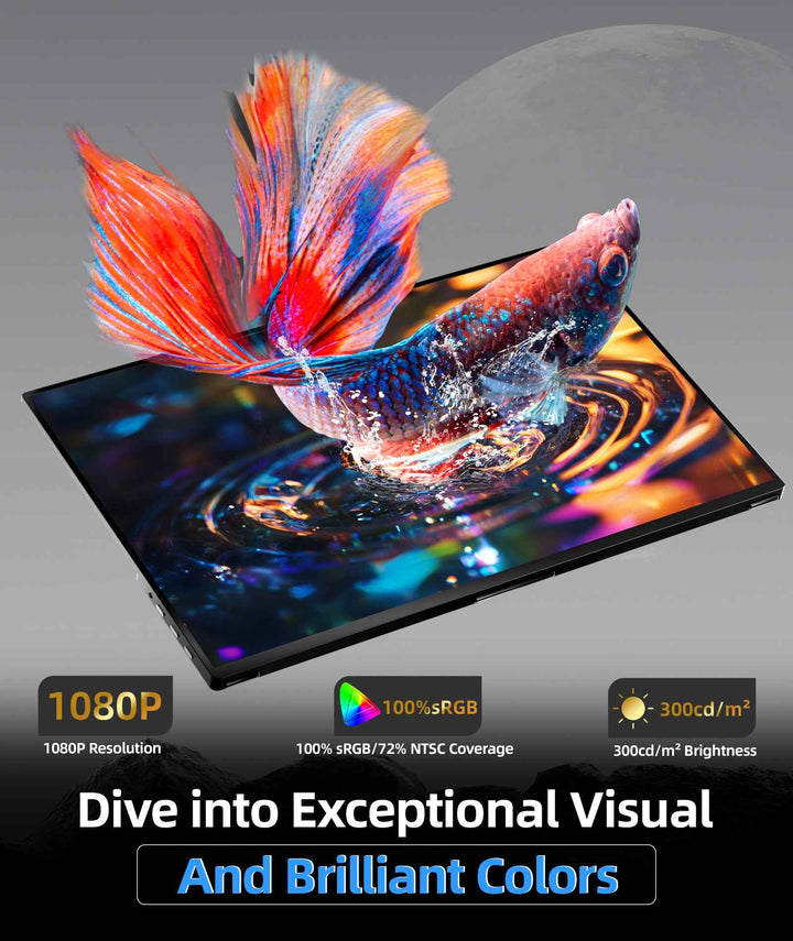 18.5"FHD large Portable Monitor