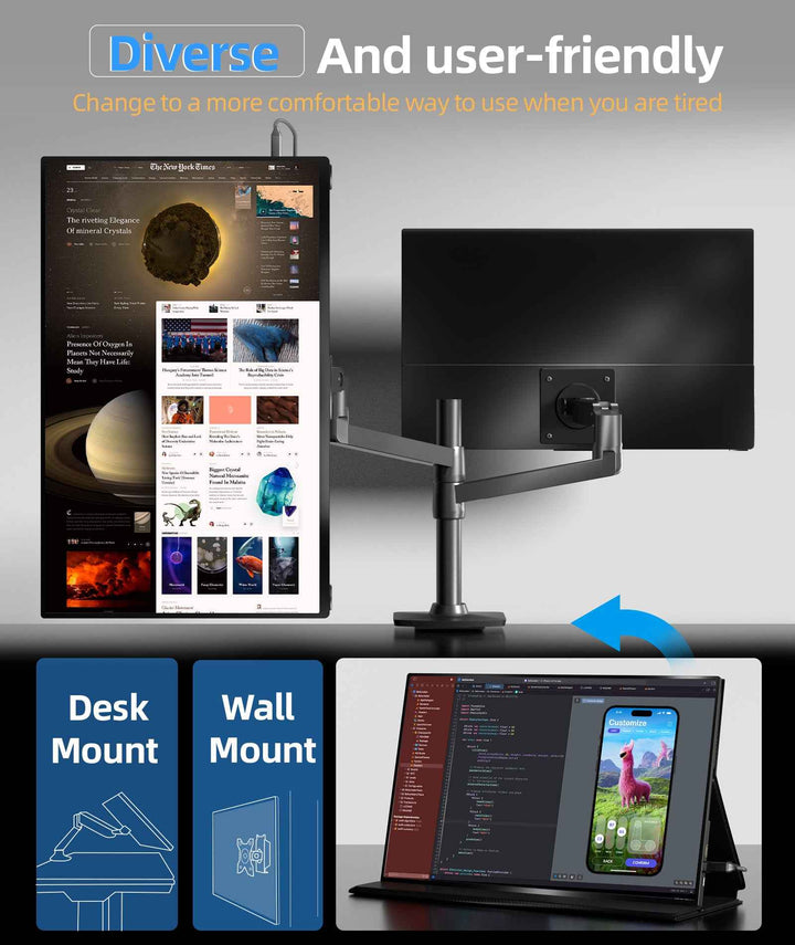 18.5"FHD large Portable Monitor