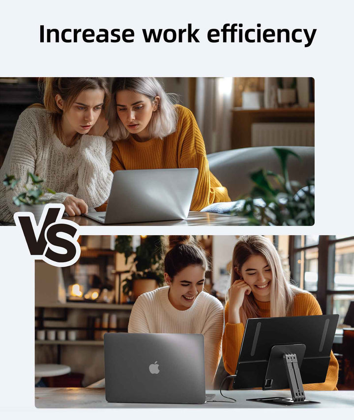 improve operational efficiency | Ingnok YN02D Table Portable Laptop Monitor