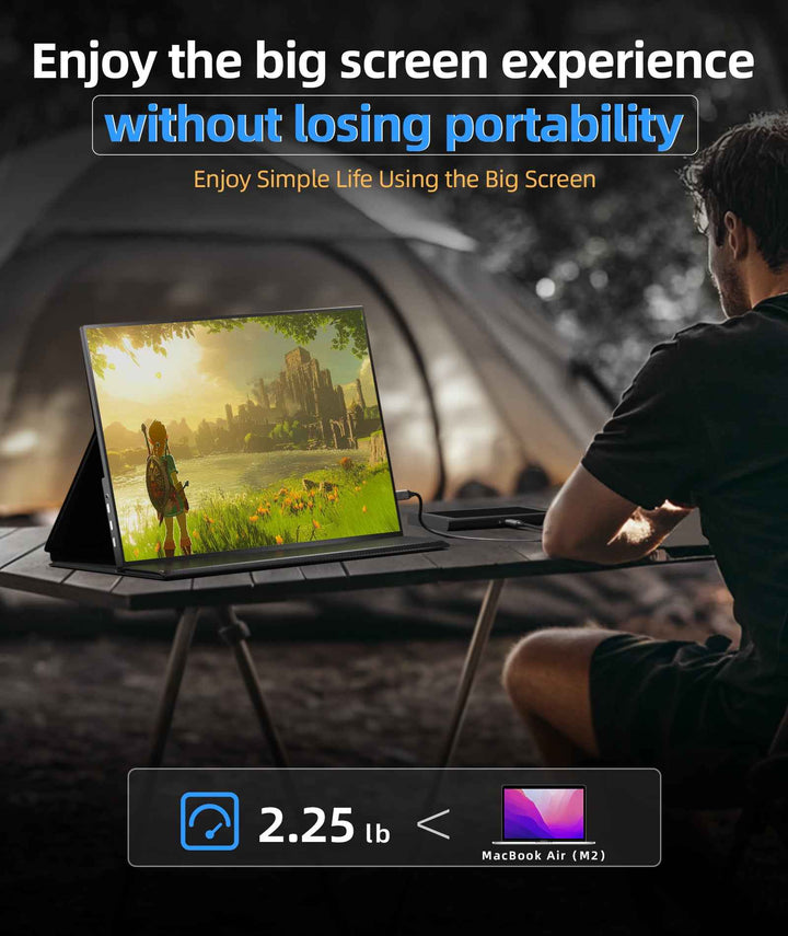 18.5"FHD large Portable Monitor