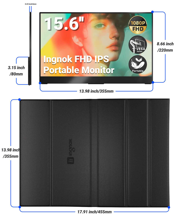 15.6"Portable Monitor＆Smart Cover