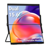 15.6" Folding Dual Computer Monitor