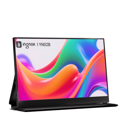 INGNOK YN02B 15.6" FHD Portable Monitor with Smart Protective Case