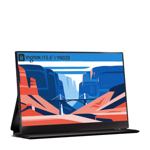INGNOK YN02B 15.6" FHD Portable Monitor with Smart Protective Case