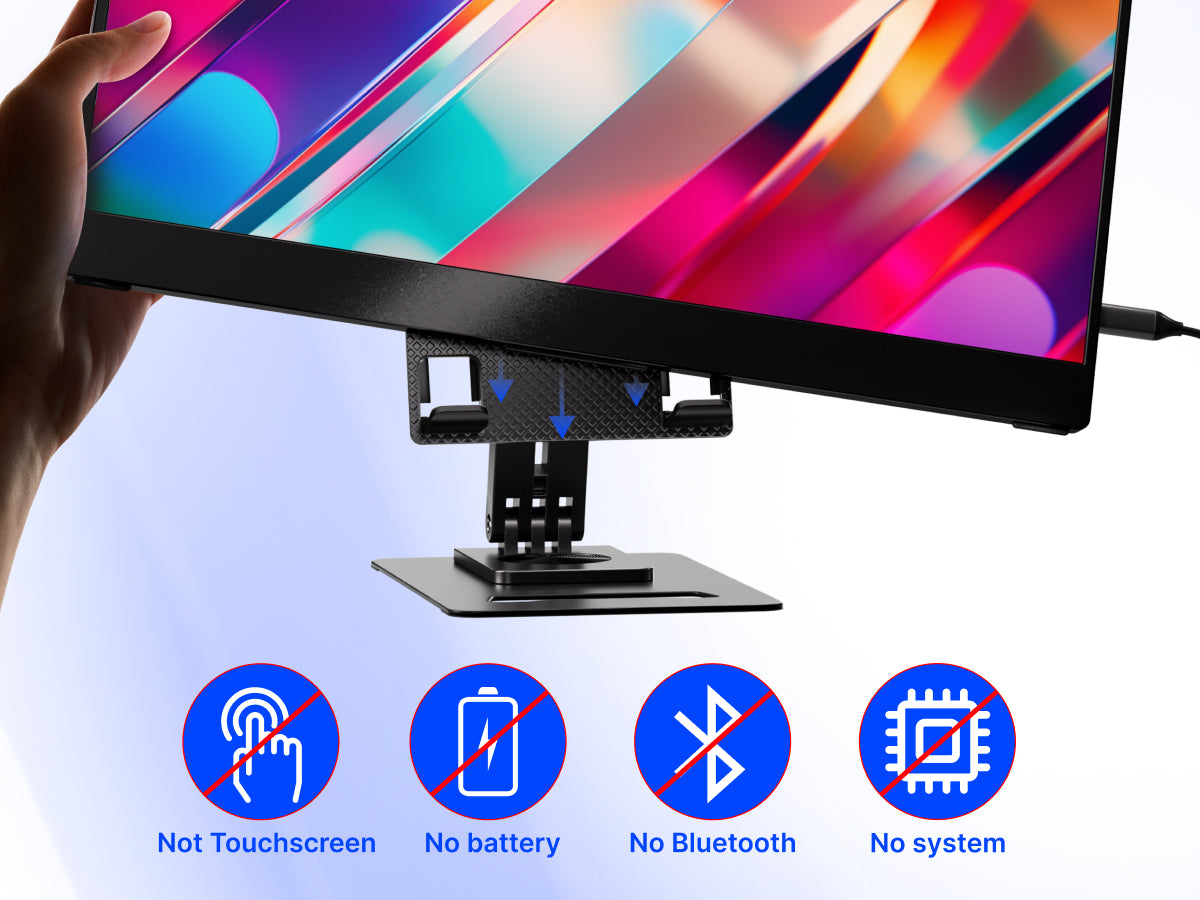 Ingnok ポータブルモニターYNF2B 15.6インチFHD折り畳み式 15.6インチ FHD IPS ポータブルモニター - 革新的なデザインで