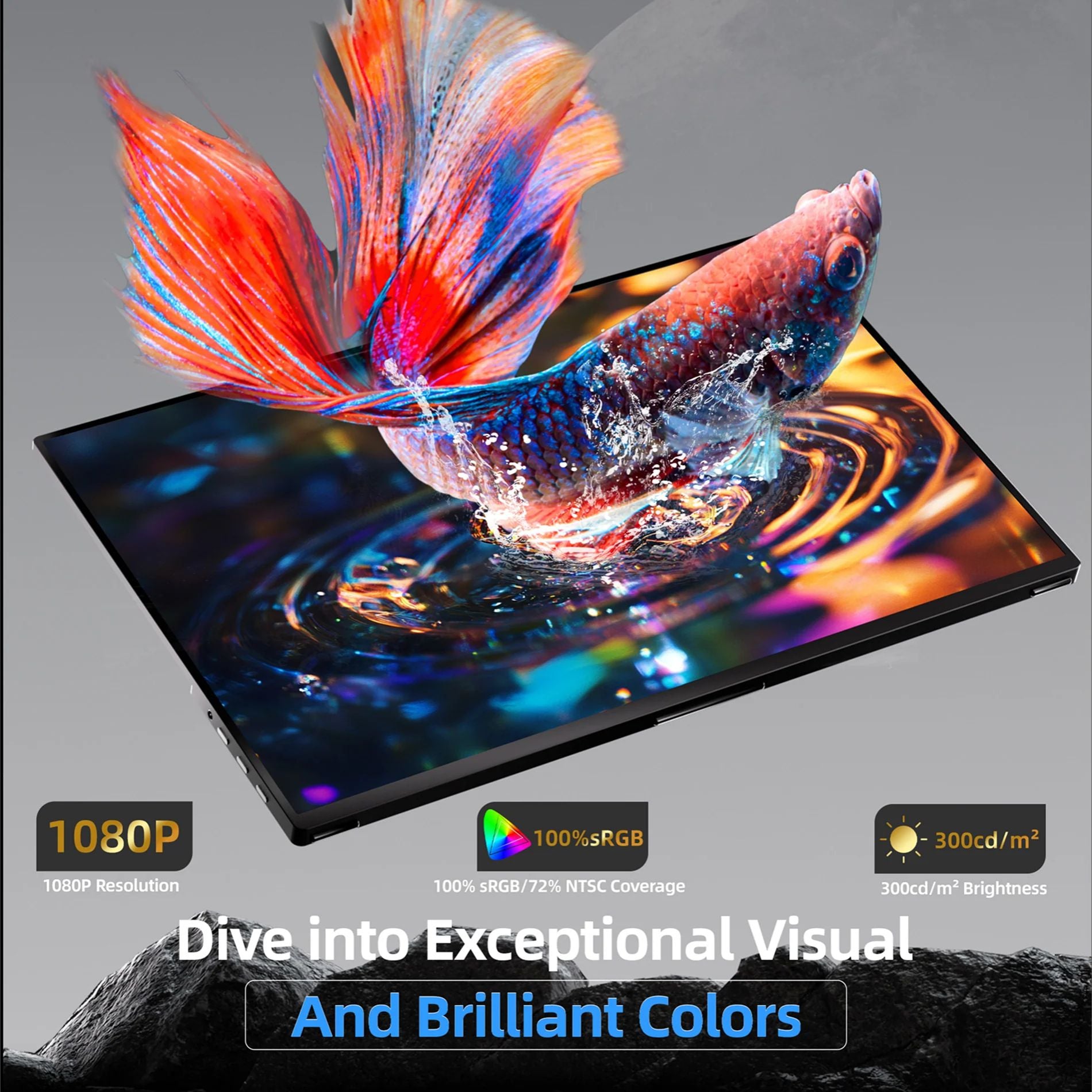 Ingnok ポータブルモニター 18.5インチ FHD 1080P Amazon.com: Ingnok Portable Monitor, 18.5 Inch FHD 1080P 100