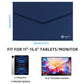 INGNOK felt sleeve storage bag open view for tech accessories