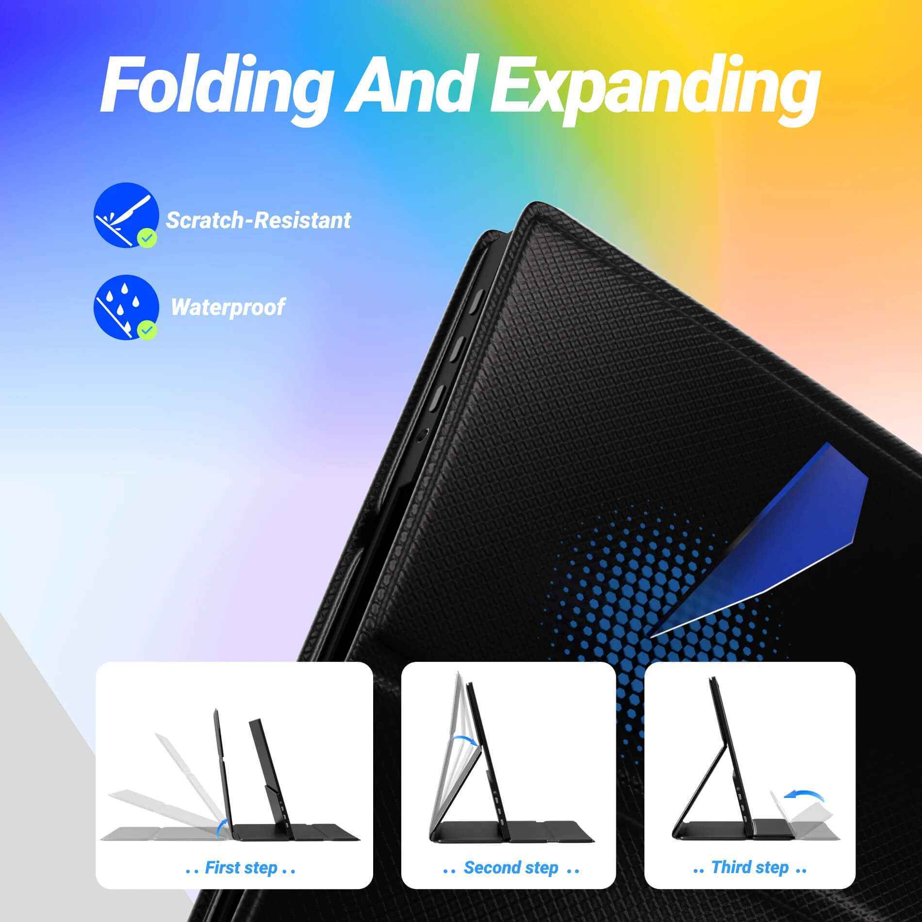 INGNOK YN02B folding smart protective case and stand