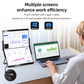 INGNOK YNF2B dual portable monitor with USB-C and mini HDMI setup